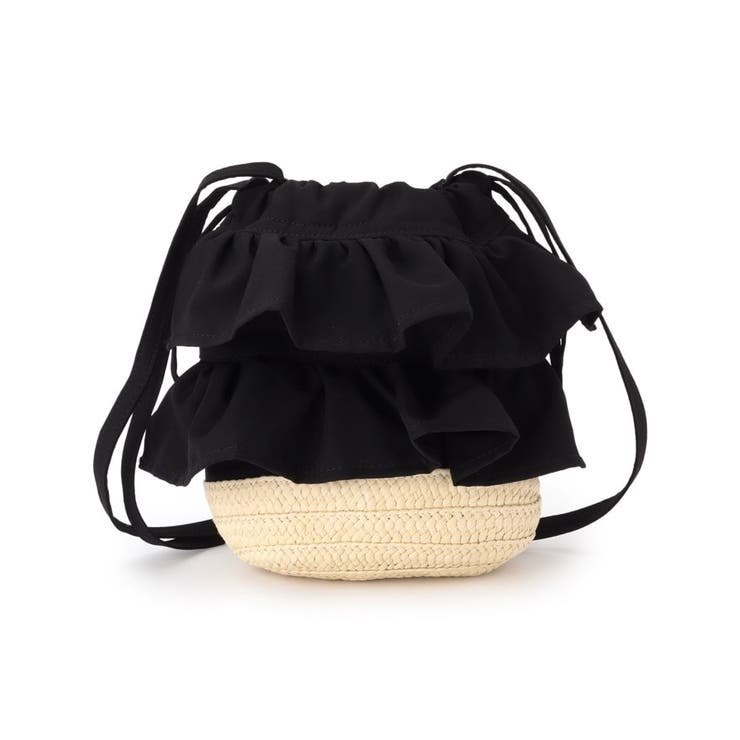 雑材フリルコンビ巾着ショルダー | ITS'DEMO | 詳細画像9 