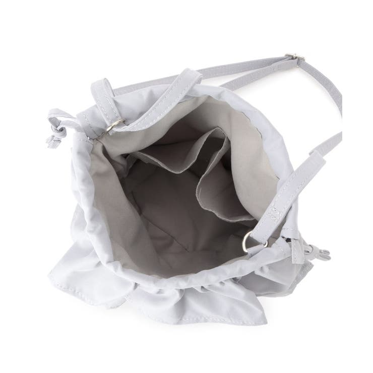 雑材フリルコンビ巾着ショルダー | ITS'DEMO | 詳細画像15 