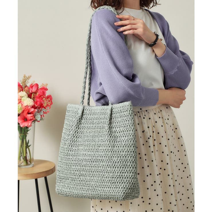 グリーン(022) | 雑材ハンドルタックトート | ITS'DEMO