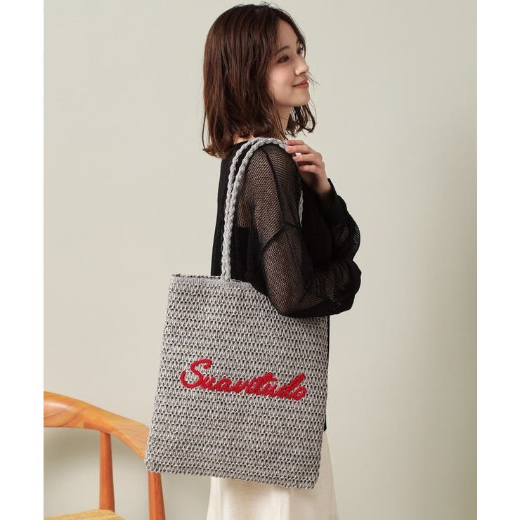 雑材サガラ刺繍フラットトート | ITS'DEMO | 詳細画像1 