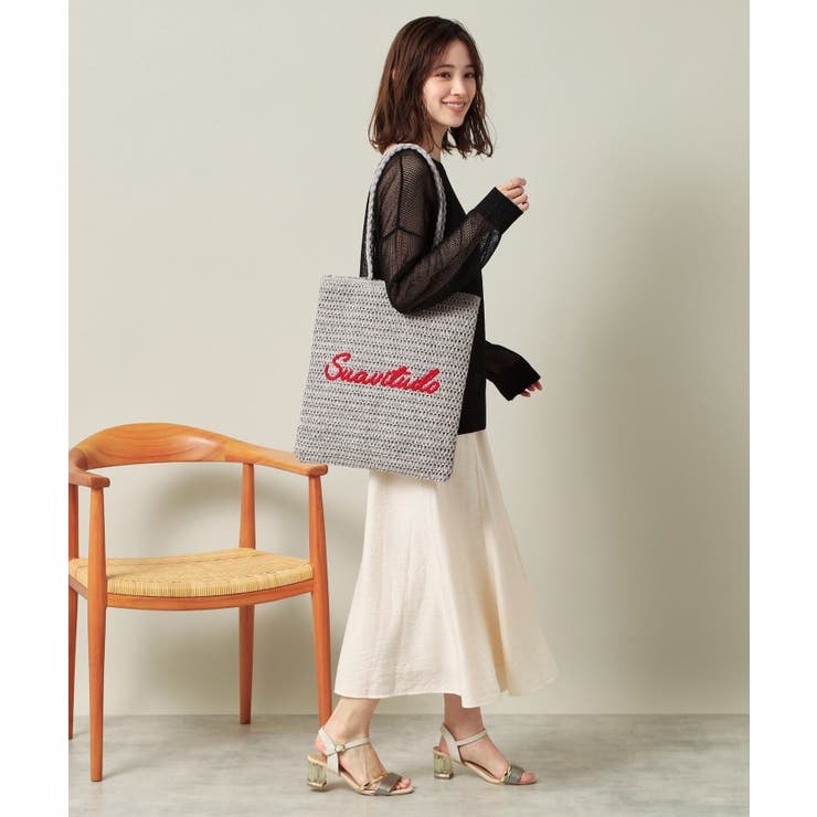 雑材サガラ刺繍フラットトート | ITS'DEMO | 詳細画像2 