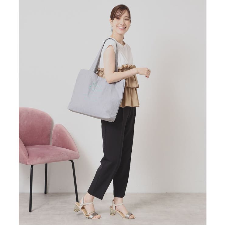 【A4対応】ロゴ刺繍ラージトート | ITS'DEMO | 詳細画像5 