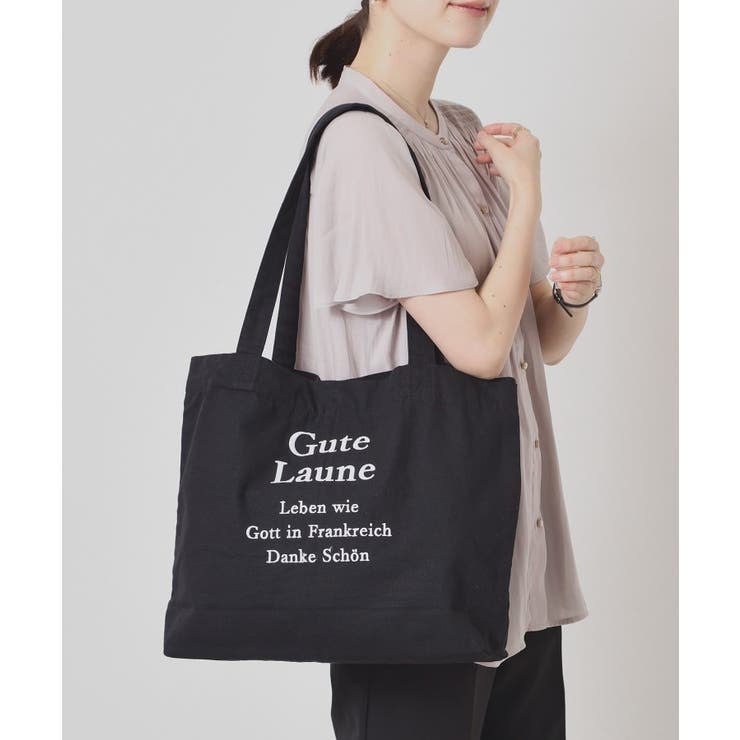 【A4対応】ロゴ刺繍ラージトート | ITS'DEMO | 詳細画像6 