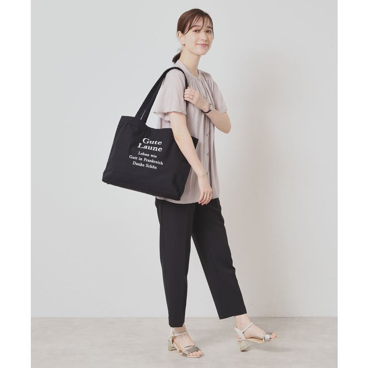 【A4対応】ロゴ刺繍ラージトート | ITS'DEMO | 詳細画像7 