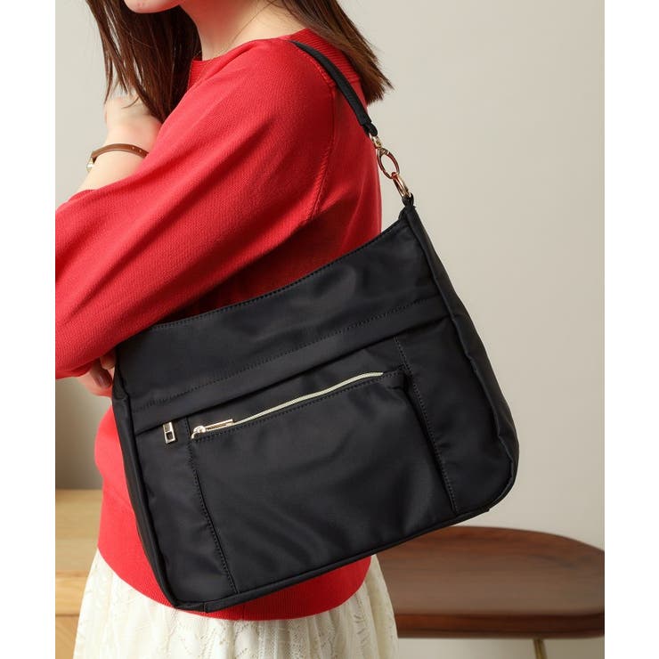 ブラック(019) | 【8ポケット】撥水2WAYショルダー | ITS'DEMO