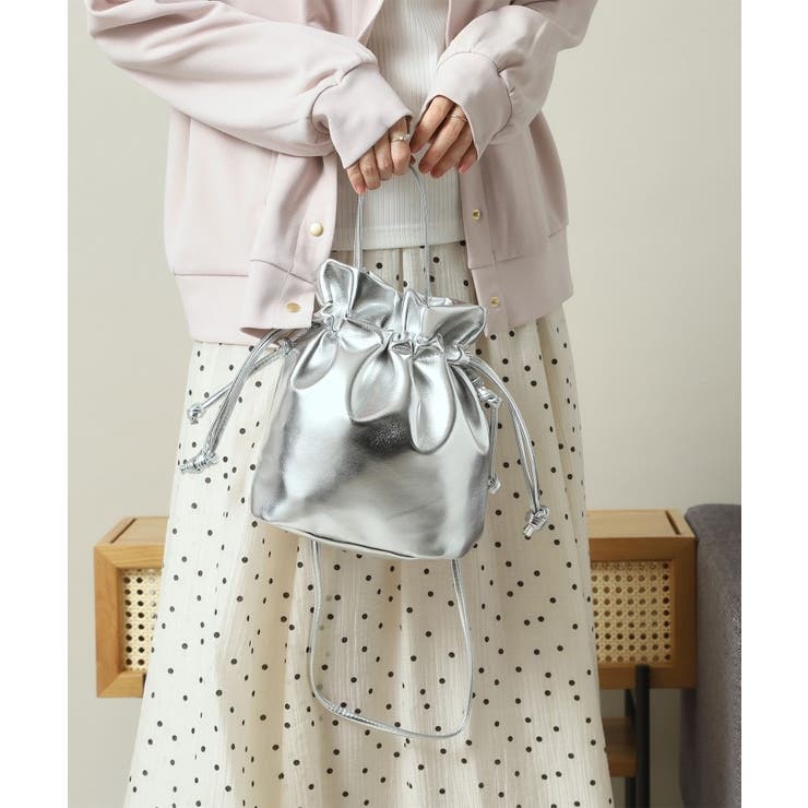 メタリック巾着2WAYショルダー | ITS'DEMO | 詳細画像4 