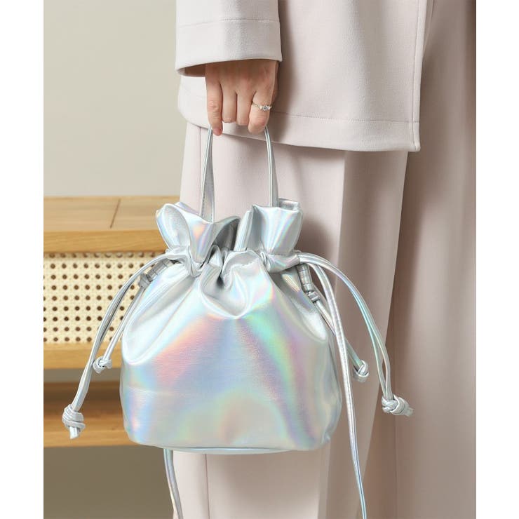 クリスタル/透明(000) | メタリック巾着2WAYショルダー | ITS'DEMO