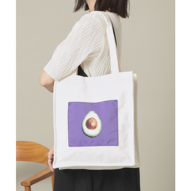 パープル(182) | 【A4対応】モチーフポケットトート | ITS'DEMO