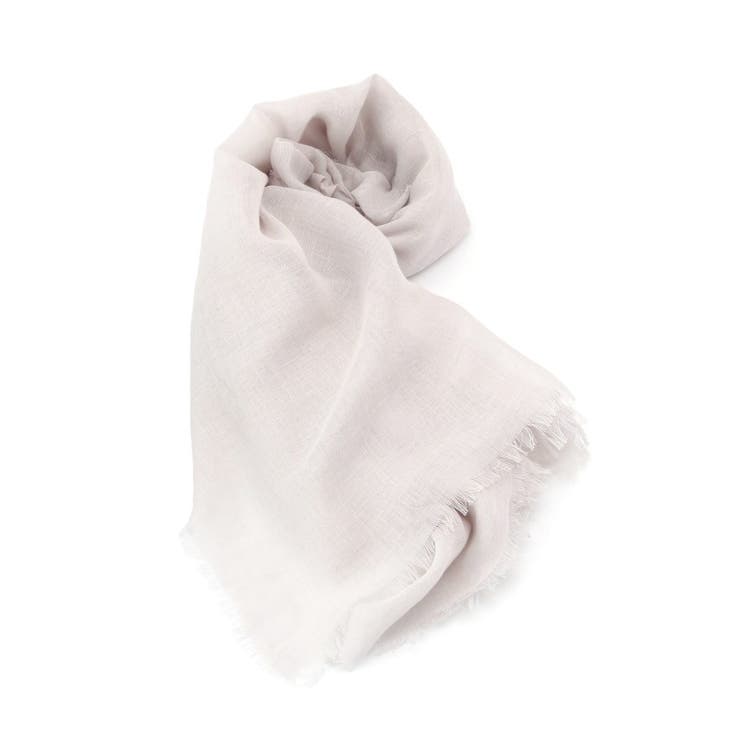 ライトグレー(011) | 【UV／手洗い可】綿麻無地ストール | ITS'DEMO