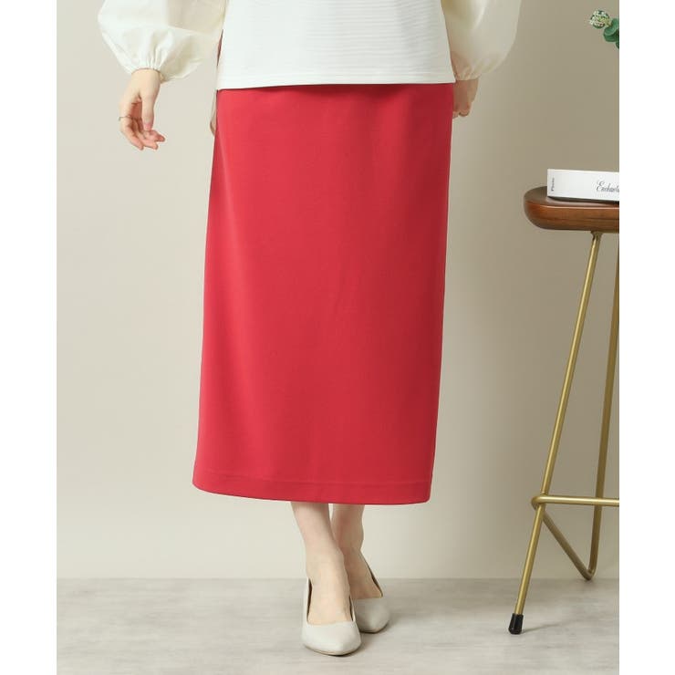 レッド(061) | 【洗濯機OK／吸水速乾／UVカット】カットジョーゼットスカート | ITS'DEMO