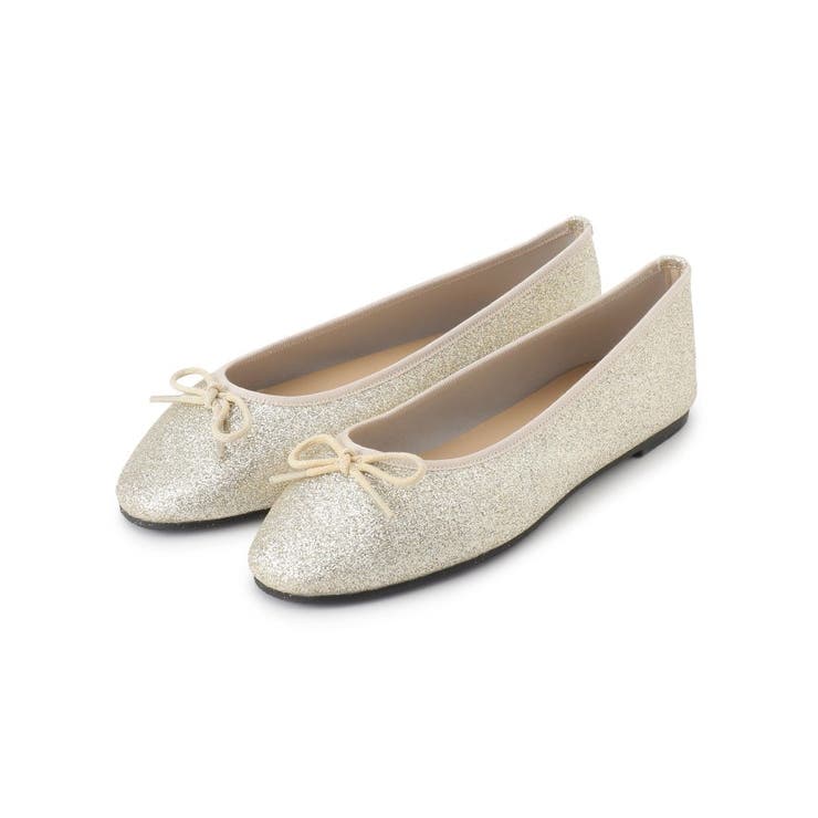 ゴールド(007) | 【新色追加／M・Lサイズ展開】ラウンドトゥバレエシューズ | ITS'DEMO