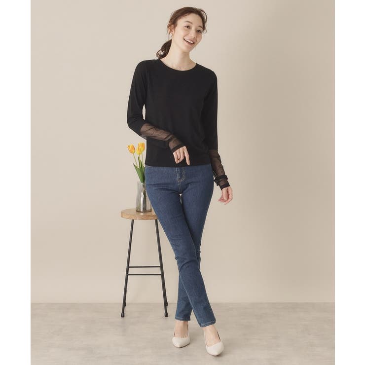 【手洗い可】袖シアーラメインナー | ITS'DEMO | 詳細画像6 