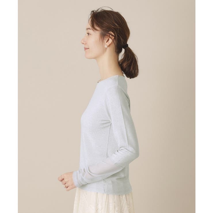 【手洗い可】袖シアーラメインナー | ITS'DEMO | 詳細画像14 