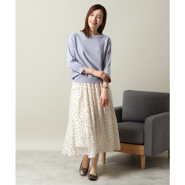 【縮みに強い／洗濯機OK】ボートネック天竺ドルマンニット | ITS'DEMO | 詳細画像18 