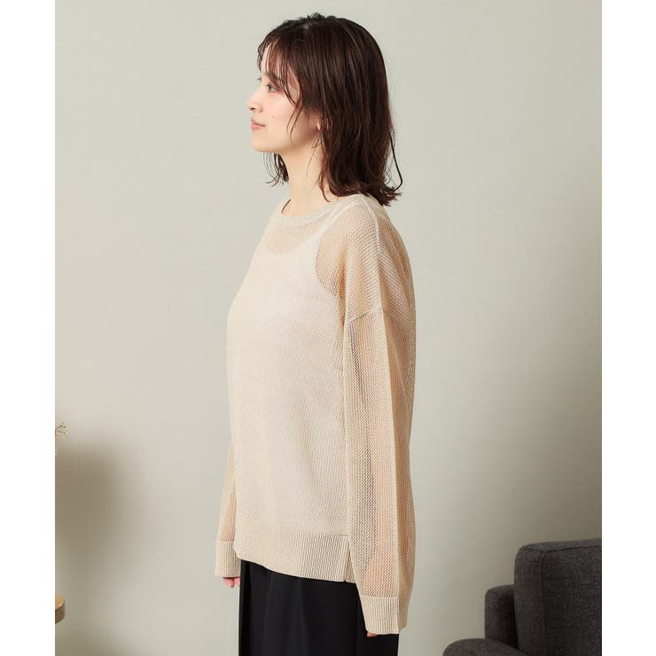 【手洗い可】ラメメッシュニット | ITS'DEMO | 詳細画像10 