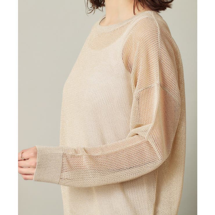 【手洗い可】ラメメッシュニット | ITS'DEMO | 詳細画像13 