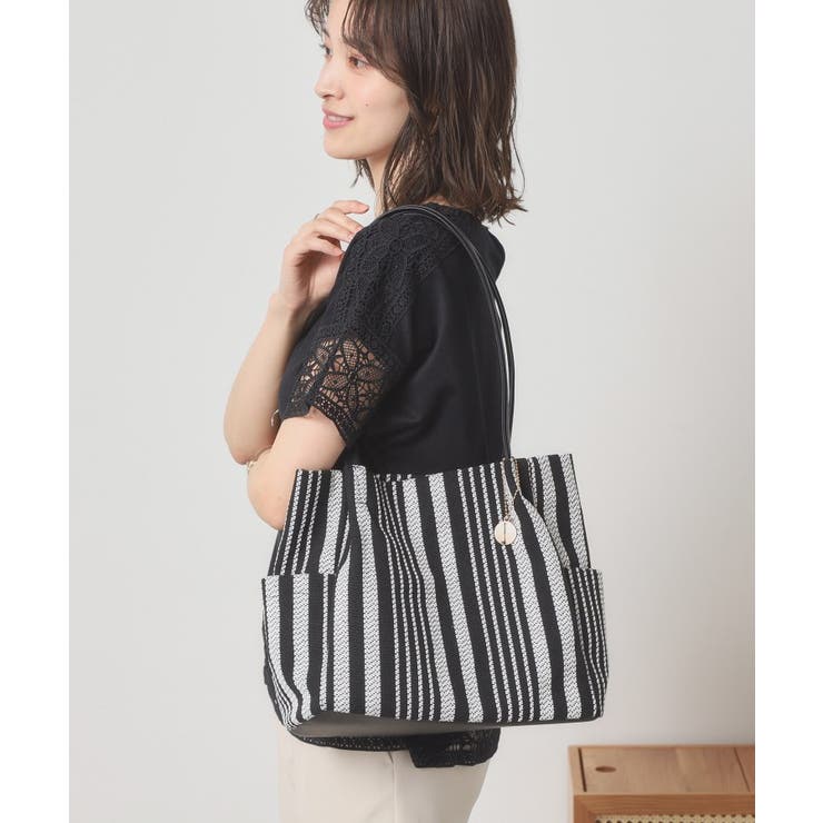 【A4対応】ストライプタックトート | ITS'DEMO | 詳細画像3 