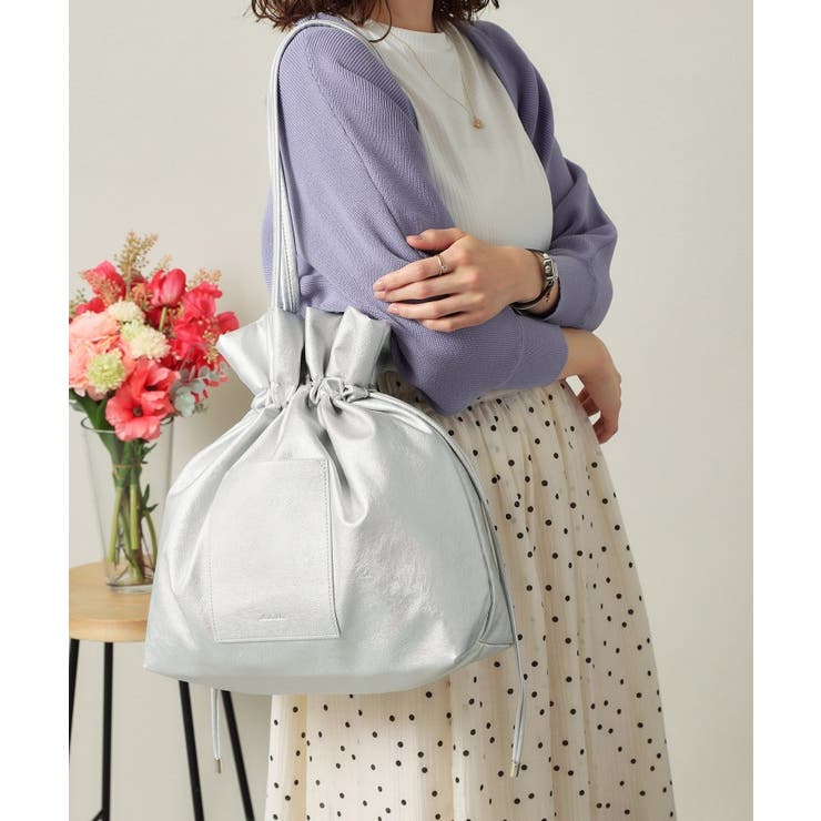 【A4対応】合皮巾着トート | ITS'DEMO | 詳細画像1 