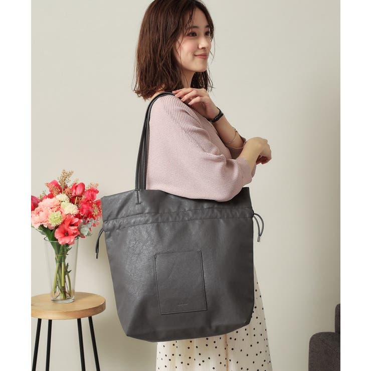 【A4対応】合皮巾着トート | ITS'DEMO | 詳細画像2 