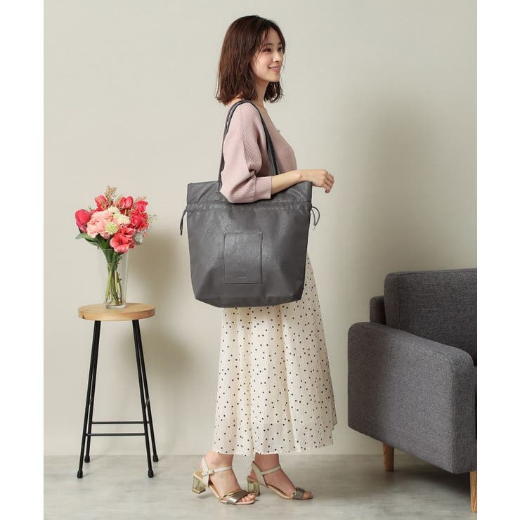 【A4対応】合皮巾着トート | ITS'DEMO | 詳細画像3 