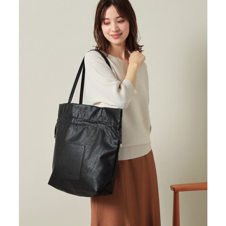 【A4対応】合皮巾着トート | ITS'DEMO | 詳細画像4 