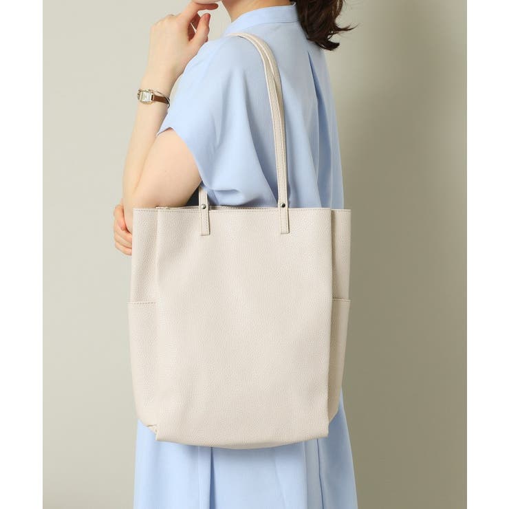 アイボリー(004) | 【A4対応】縦型三層トート | ITS'DEMO