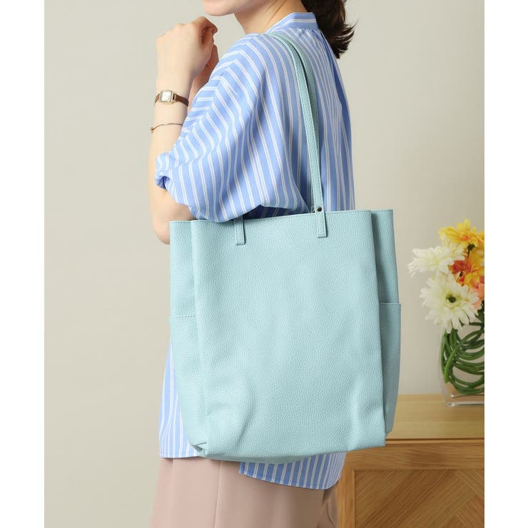 ミントグリーン(021) | 【A4対応】縦型三層トート | ITS'DEMO