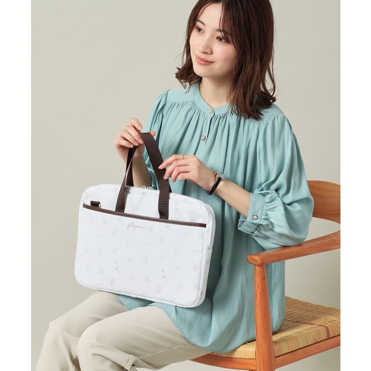 【3WAY／9ポケット／通勤】花柄PCトート | ITS'DEMO | 詳細画像6 