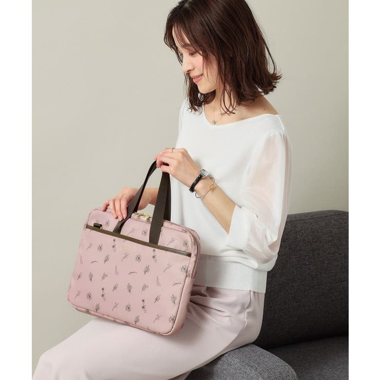 【3WAY／9ポケット／通勤】花柄PCトート | ITS'DEMO | 詳細画像3 