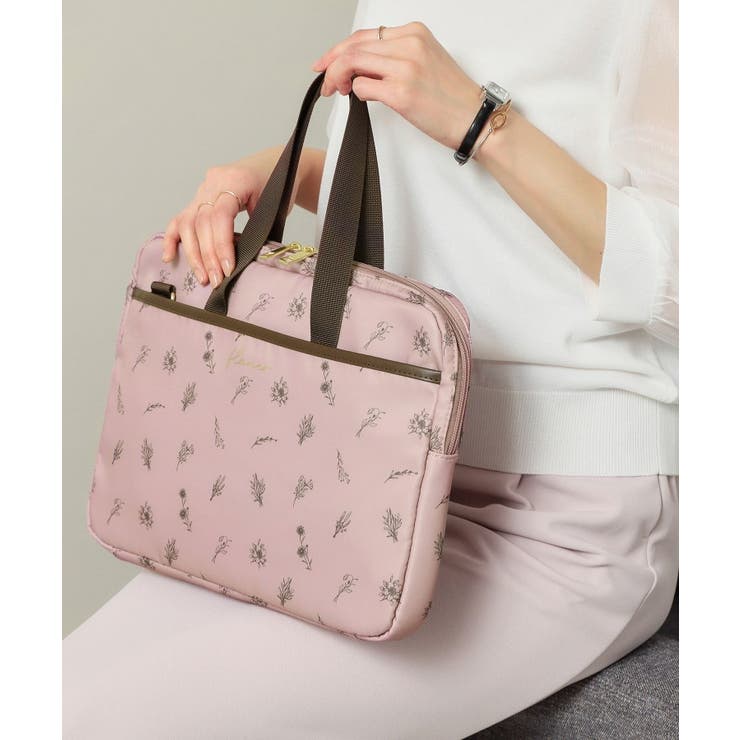 ピンク(172) | 【3WAY／9ポケット／通勤】花柄PCトート | ITS'DEMO