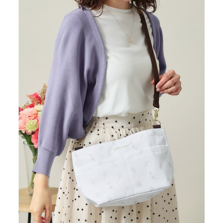 オフホワイト(103) | 【2WAY】花柄バッグインバッグ | ITS'DEMO