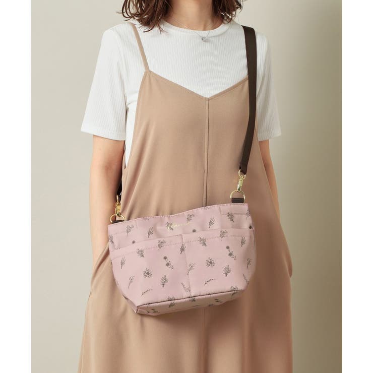 ピンク(172) | 【2WAY】花柄バッグインバッグ | ITS'DEMO