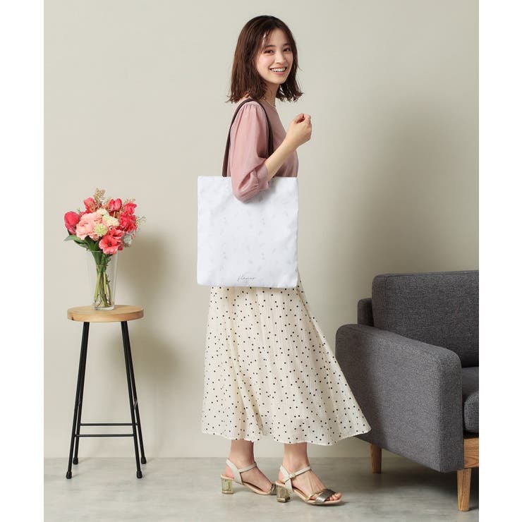 【A4対応】花柄薄マチトート | ITS'DEMO | 詳細画像1 