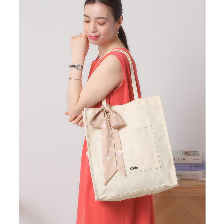 【A4対応／推し活】リボン付きキャンバストート | ITS'DEMO | 詳細画像1 