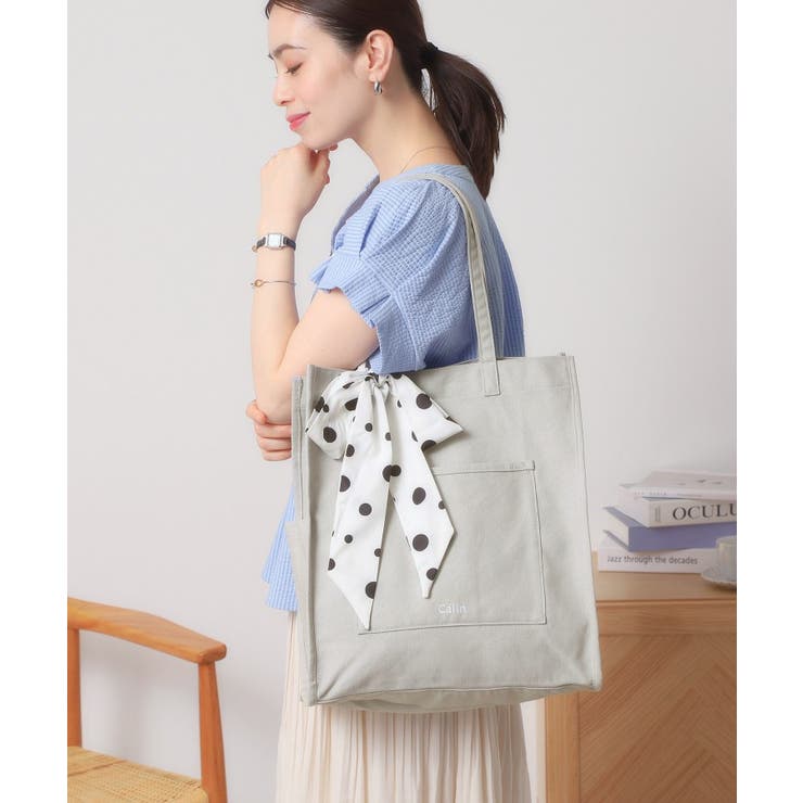 【A4対応／推し活】リボン付きキャンバストート | ITS'DEMO | 詳細画像3 