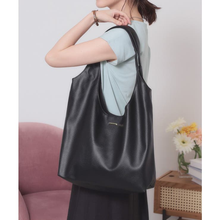 ブラック(019) | 【A4対応】ラウンドトート | ITS'DEMO