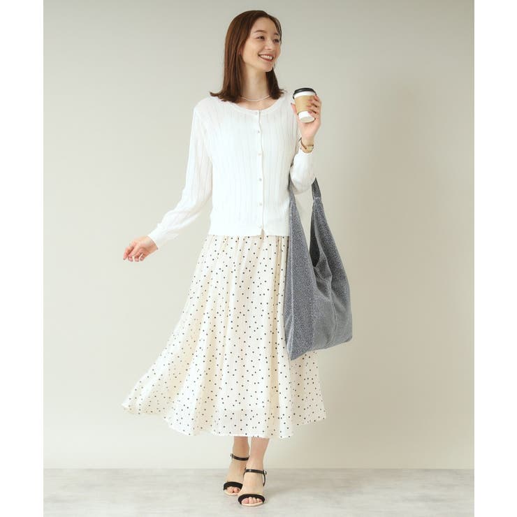 【手洗い可】透かし編みクルーカーデ | ITS'DEMO | 詳細画像5 