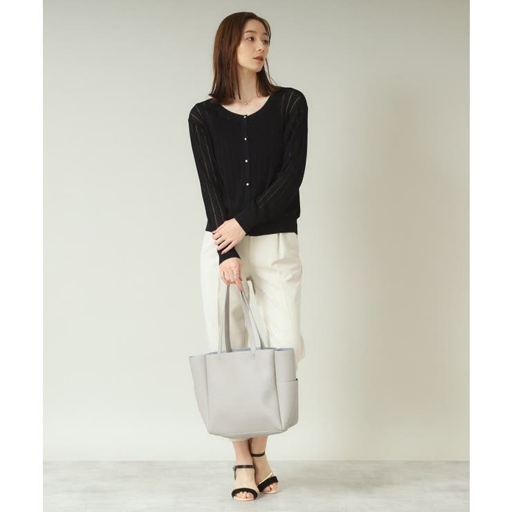 【手洗い可】透かし編みクルーカーデ | ITS'DEMO | 詳細画像10 