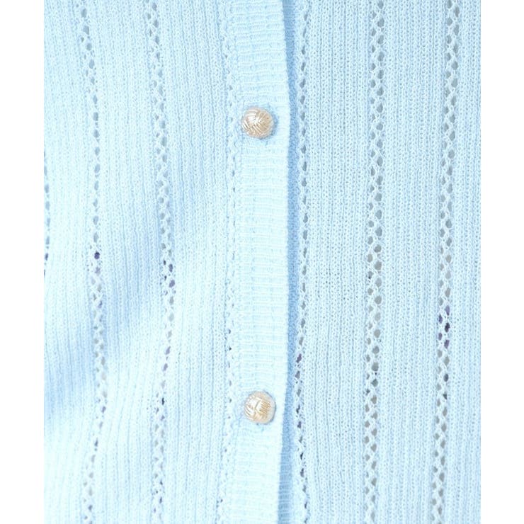 【手洗い可】透かし編みクルーカーデ | ITS'DEMO | 詳細画像15 