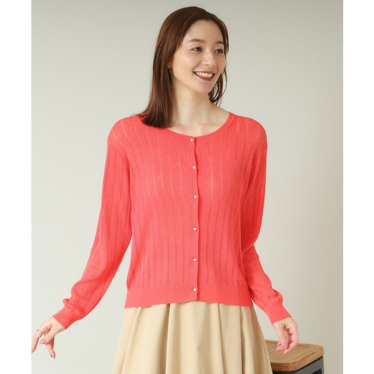 【手洗い可】透かし編みクルーカーデ | ITS'DEMO | 詳細画像20 