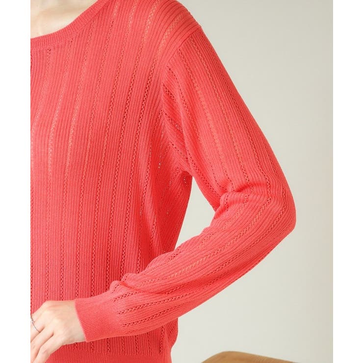 【手洗い可】透かし編みクルーカーデ | ITS'DEMO | 詳細画像24 