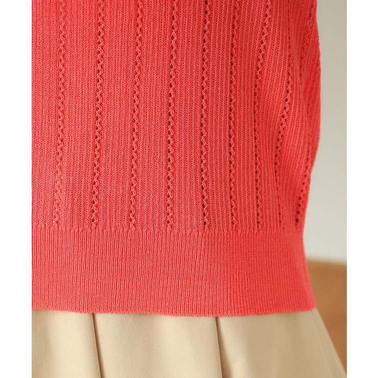 【手洗い可】透かし編みクルーカーデ | ITS'DEMO | 詳細画像25 