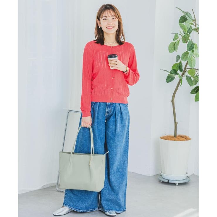 【手洗い可】透かし編みクルーカーデ | ITS'DEMO | 詳細画像2 