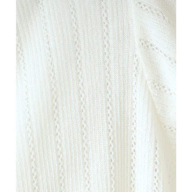 【手洗い可】透かし編み着流しカーデ | ITS'DEMO | 詳細画像4 