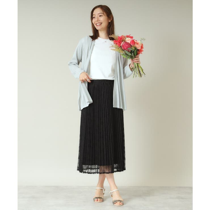 【手洗い可】透かし編み着流しカーデ | ITS'DEMO | 詳細画像15 