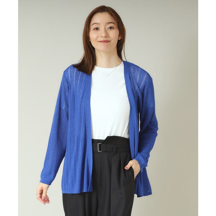 【手洗い可】透かし編み着流しカーデ | ITS'DEMO | 詳細画像9 