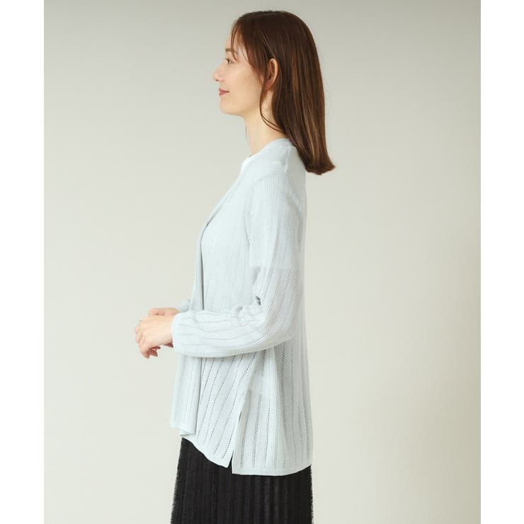 【手洗い可】透かし編み着流しカーデ | ITS'DEMO | 詳細画像18 