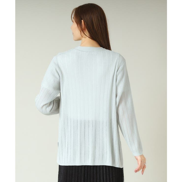 【手洗い可】透かし編み着流しカーデ | ITS'DEMO | 詳細画像19 