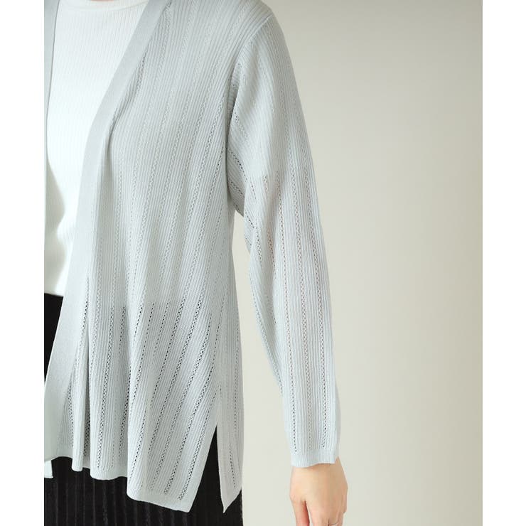 【手洗い可】透かし編み着流しカーデ | ITS'DEMO | 詳細画像21 