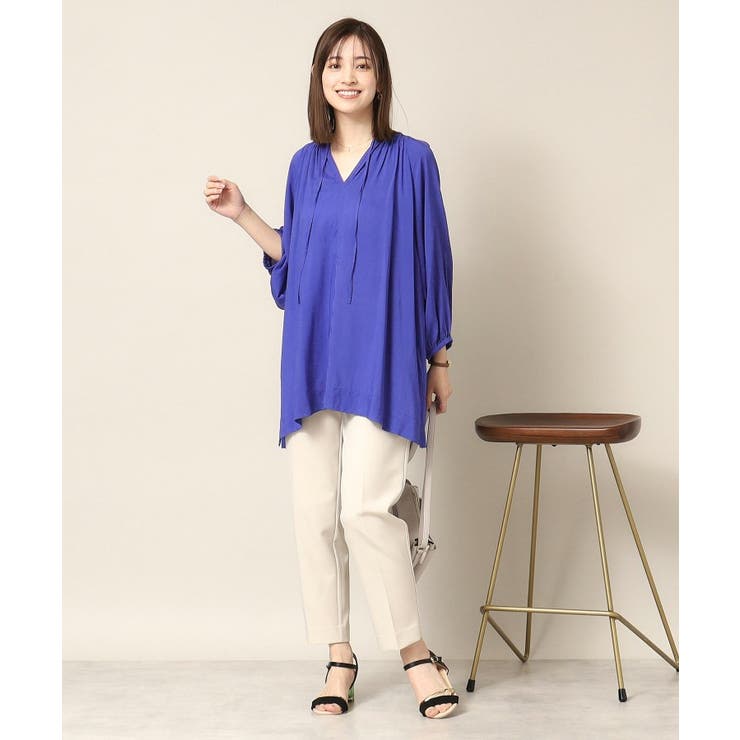 【手洗い可】スキッパーブラウス | ITS'DEMO | 詳細画像7 